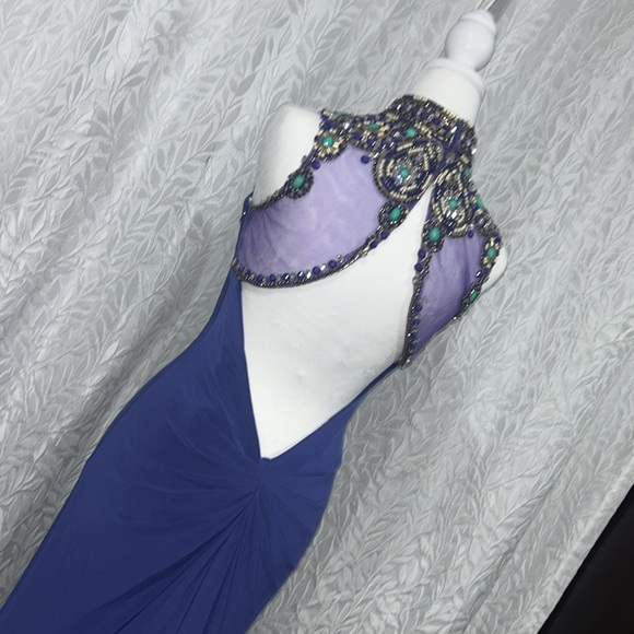 PURPLE SHERI HILL PROM DRESS - Picture 9 of 16